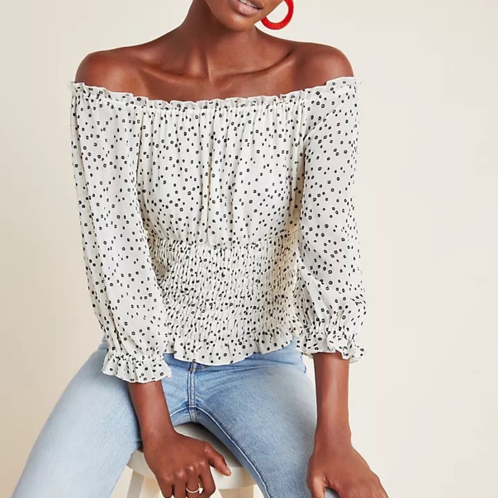 Anthropologie- Lucia Off-The-Shoulder Blouse